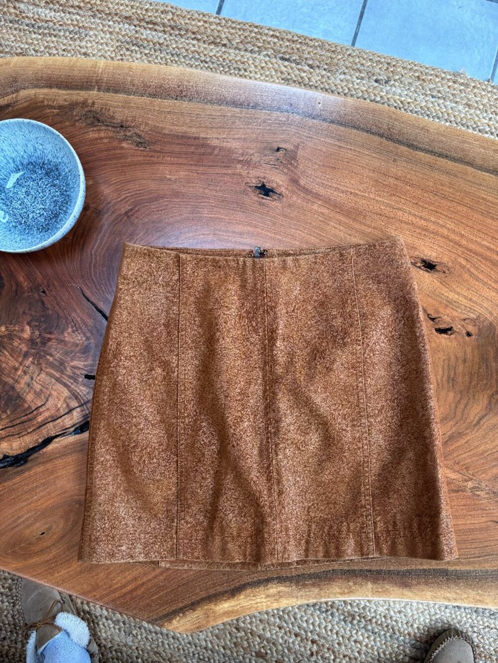 Free People Modern Femme Vegan Suede Skirt Size 6